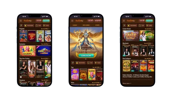 AmunRa Casino App-Screenshot